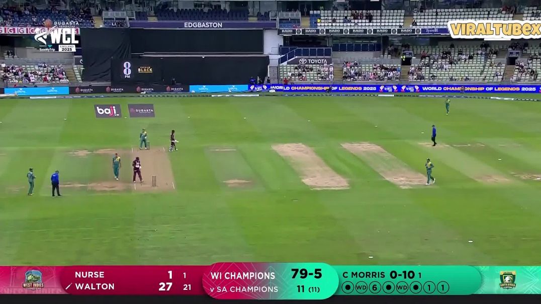 ⁣West Indies Champions vs South Africa Champions Match 2 | World Championship of Legends 2025