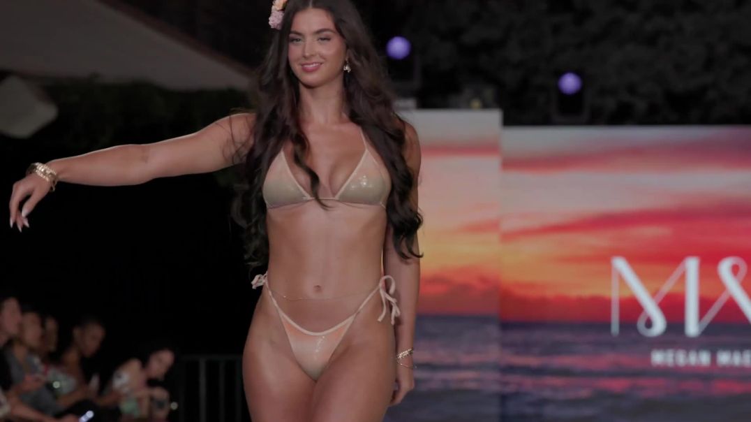 Diana Lapo’s Graceful Slow Motion Walk | Miami Swim Week Shows
