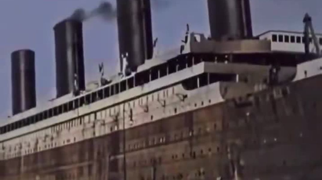 ⁣The only known footage of the Titanic before it sank in 1912