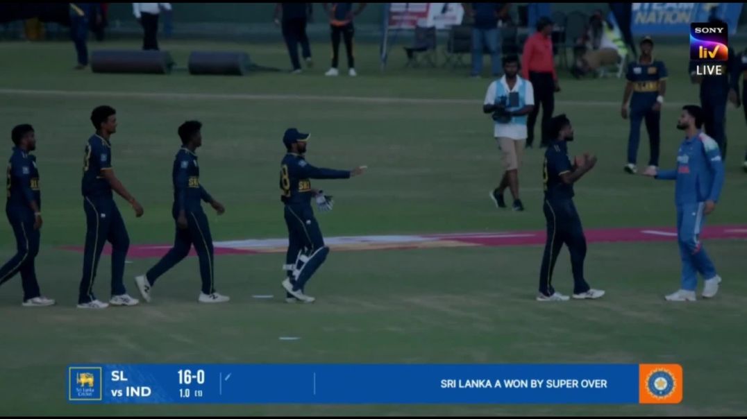 Vaibhav heated argument with Sri Lankan players after the super over